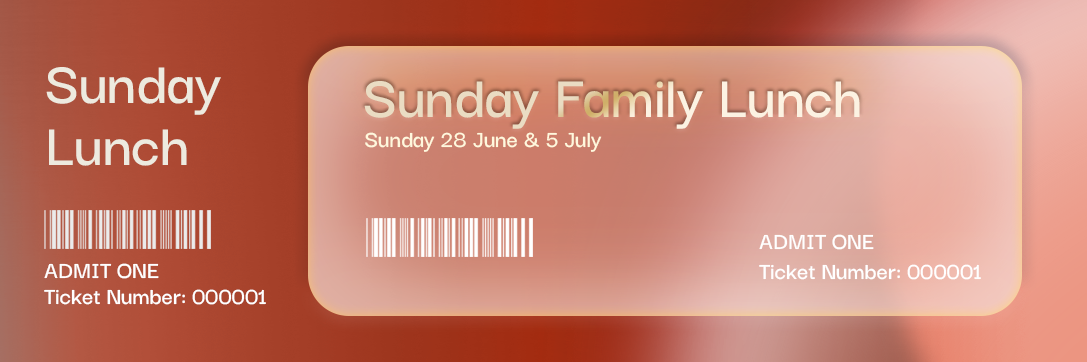 Sunday 28 June Lunch